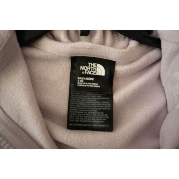 The North Face Baby Girls 3-6 Months Lavender Fog Purple Glacier Full-Zip Hoodie - Picture 3 of 7